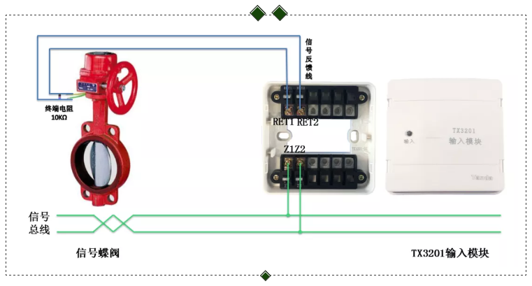 信号蝶阀模块接线