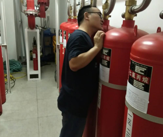 文物馆IG541灭火系统气体钢瓶检测方法